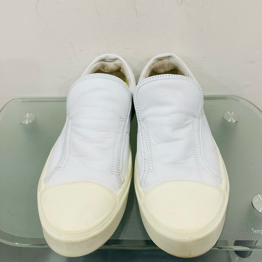 Ecco Women’s White Slip One Sneakers‎ Size 39/ US 8,5 Soft - Picture 4 of 11